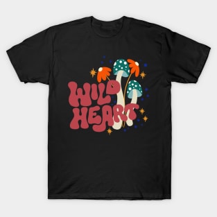 Wild Heart Retro 70s Doodle T-Shirt